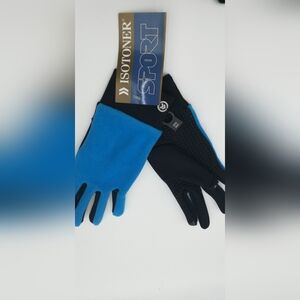 Isotoner Blue and Black Men's Gloves